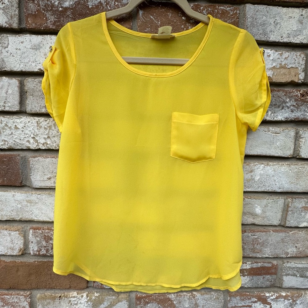 Sheer Yellow Top by G & D G&D Guatemala